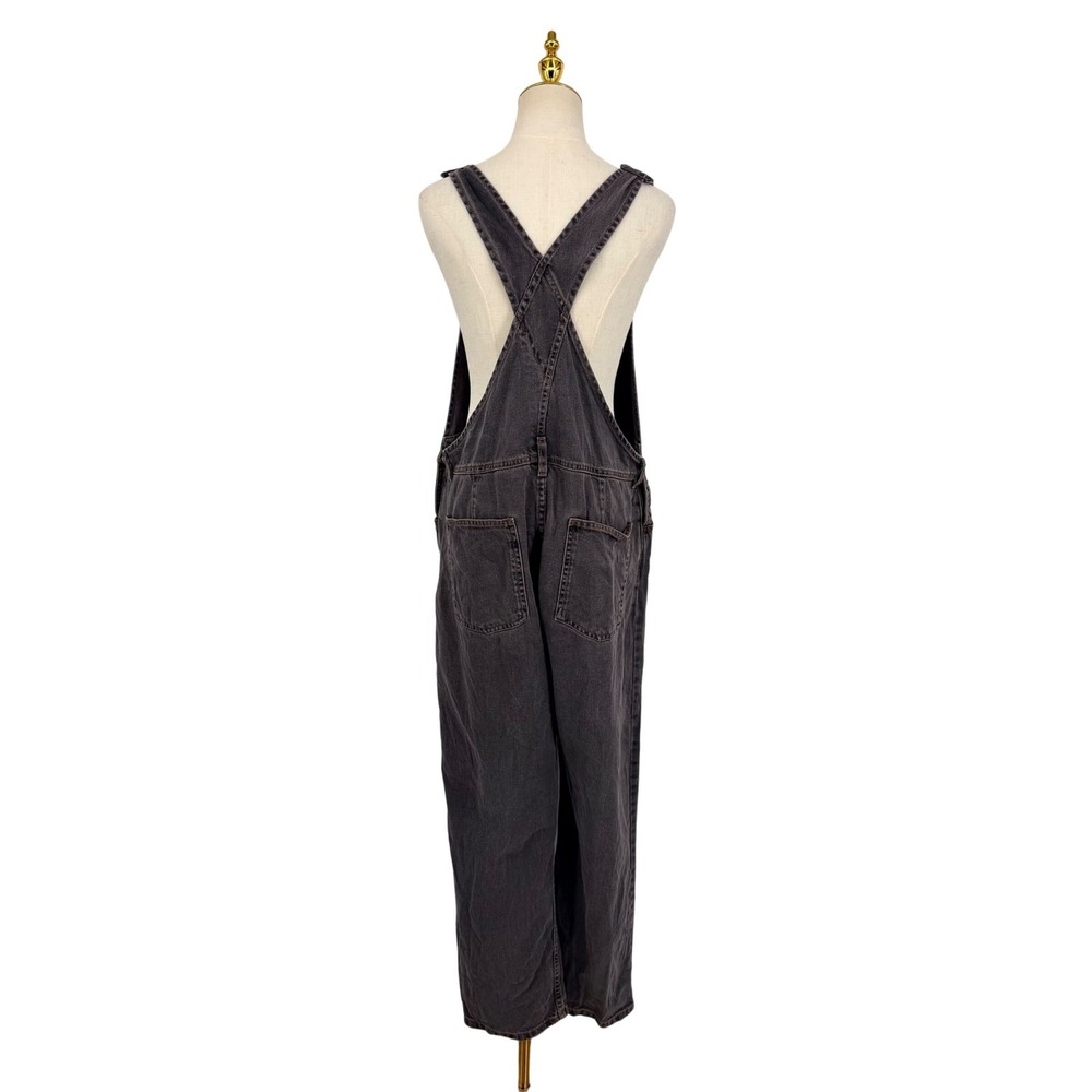 We The Free Ziggy Festival Overalls L Denim  Bib Jumpsuit 90's Grunge Utility - Picture 3 of 16